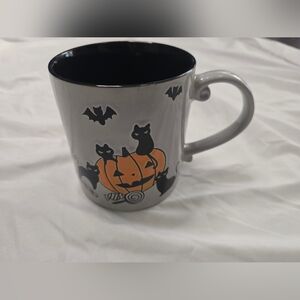NWT Spectrum Designs Halloween Pumpkin Black Cat 21OZ Mug